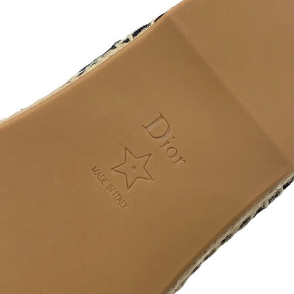 Christian DIOR Boots Short Boots Shoes Velor Shearling Navy Unused Shearling