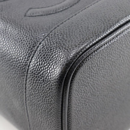 Chanel Chanel Vanity Handbag Caviar Leather Black Pouch
