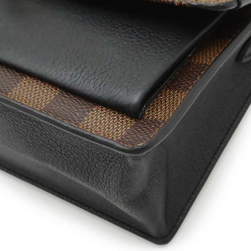Louis Vuitton Damier Portefeuille Vavant Shoulder Bag Chain Shoulder Noir Black