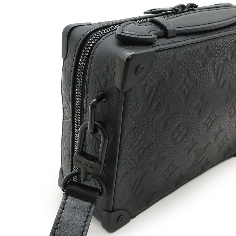 Louis Vuitton Taurillon Monogram Handle Soft Trunk Pochette Shoulder Bag 2WAY