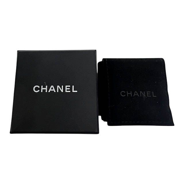 Chanel A19a Coco Mark Logo Stud Earrings Silver Used Aa▲• 251215