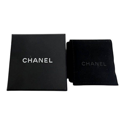 Chanel A19a Coco Mark Logo Stud Earrings Silver Used Aa▲• 251215