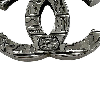 Chanel A19a Coco Mark Logo Stud Earrings Silver Used Aa▲• 251215