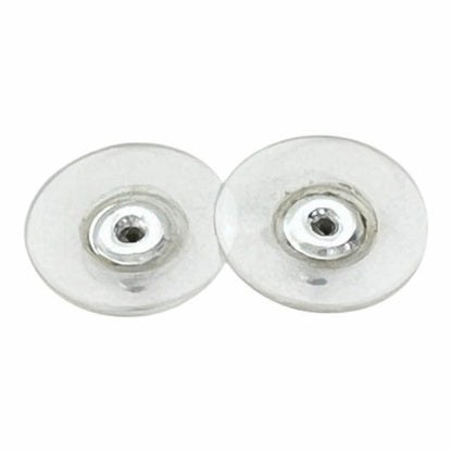 Chanel A19a Coco Mark Logo Stud Earrings Silver Used Aa▲• 251215