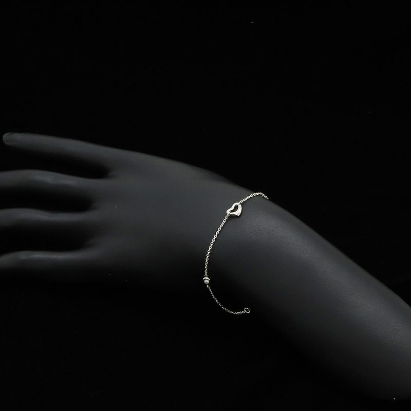 Tiffany & Co Tiffany & Co Elsa Peretti Diamond Visor Yard Open Heart Bracelet