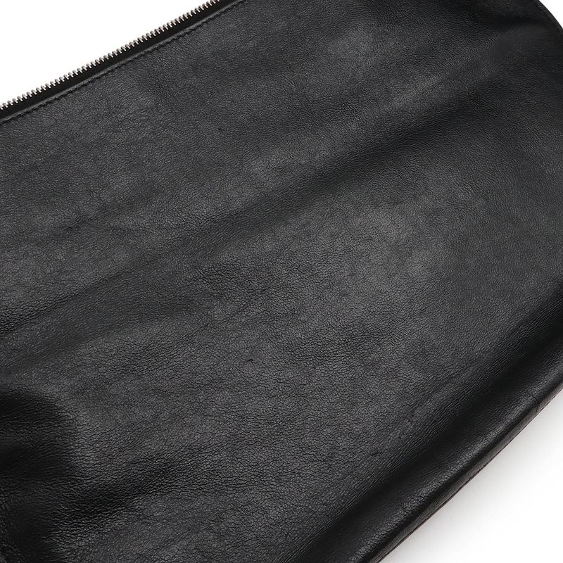 Bottega Veneta Maxi Intrecciato Tote Bag Shoulder Bag Leather Black With Pouch