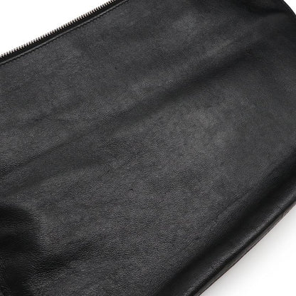 Bottega Veneta Maxi Intrecciato Tote Bag Shoulder Bag Leather Black With Pouch