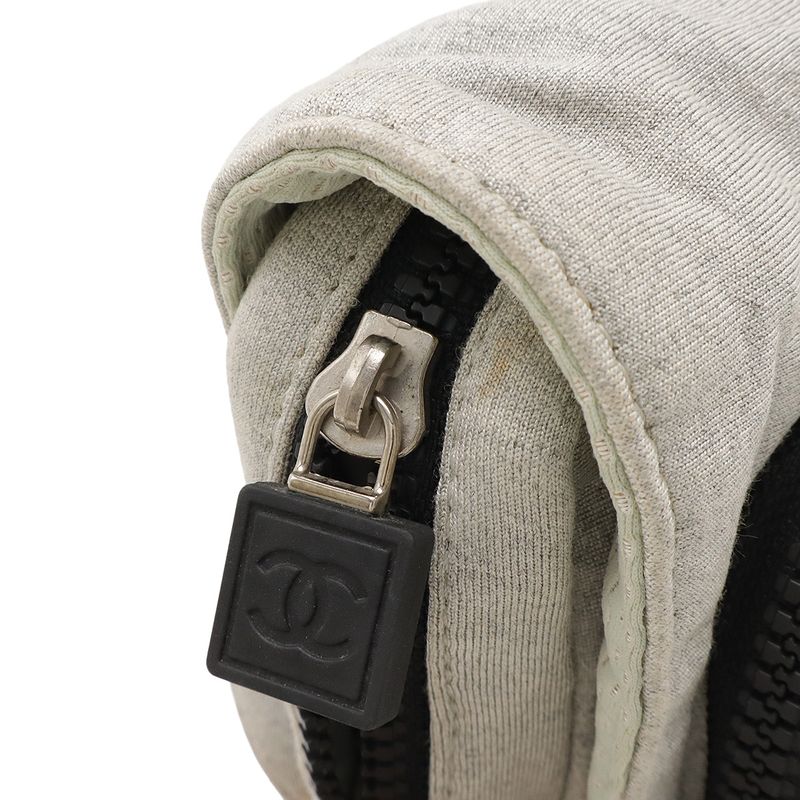 Chanel Sports Line Chocolate Bar Stitch Here Mark Waist Pouch Waist Pouch Body