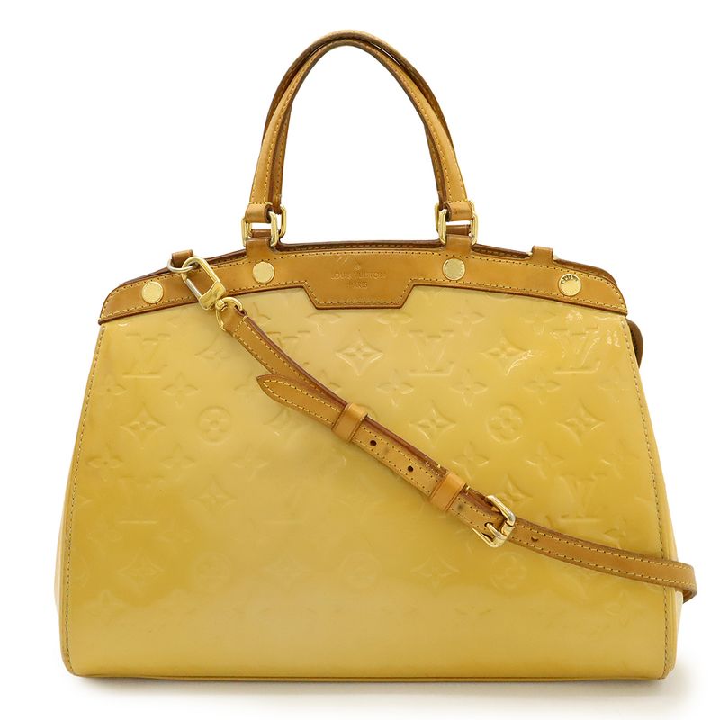 Louis Vuitton Monogram Vernis Bu MM Handbag Tote Bag 2 Way Shoulder Bag Enamel
