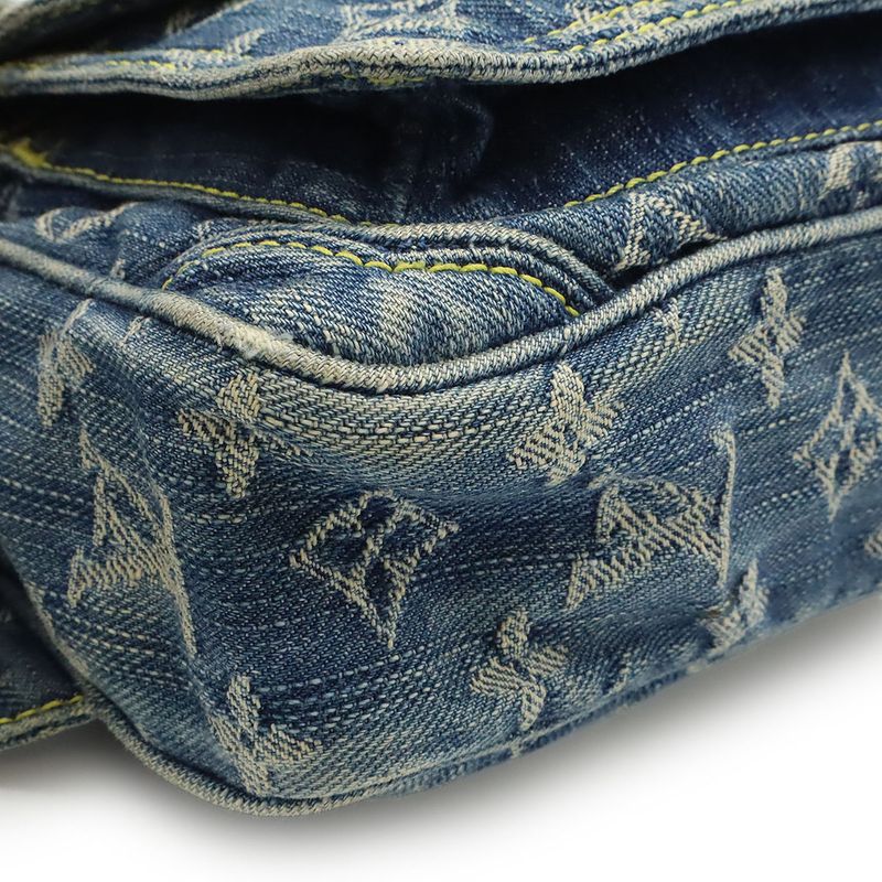 Louis Vuitton Monogram Denim Bum Bag Waist Bag Body Bag Shoulder Bag Blue M95347