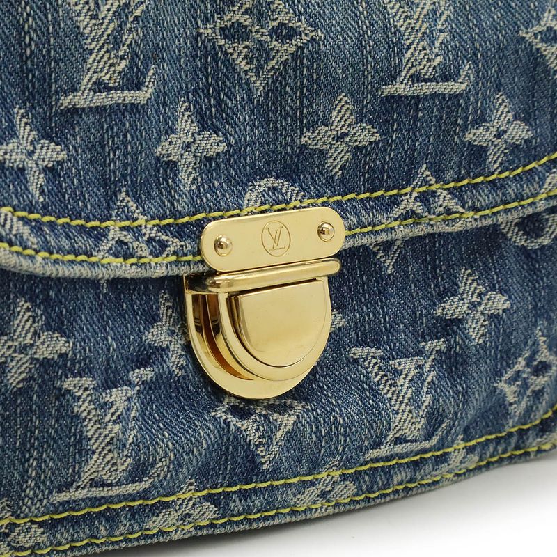 Louis Vuitton Monogram Denim Bum Bag Waist Bag Body Bag Shoulder Bag Blue M95347