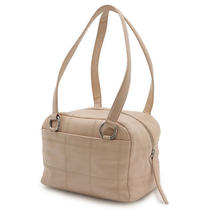 Chanel Chocolate Bar Stitch Mini Boston Bag Shoulder Bag Caviar Skin Leather