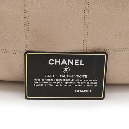 Chanel Chocolate Bar Stitch Mini Boston Bag Shoulder Bag Caviar Skin Leather