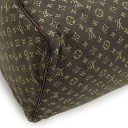 Louis Vuitton Monogram Mini Lin Speedy 30 Handbag Mini Boston Bag Canvas Ebene