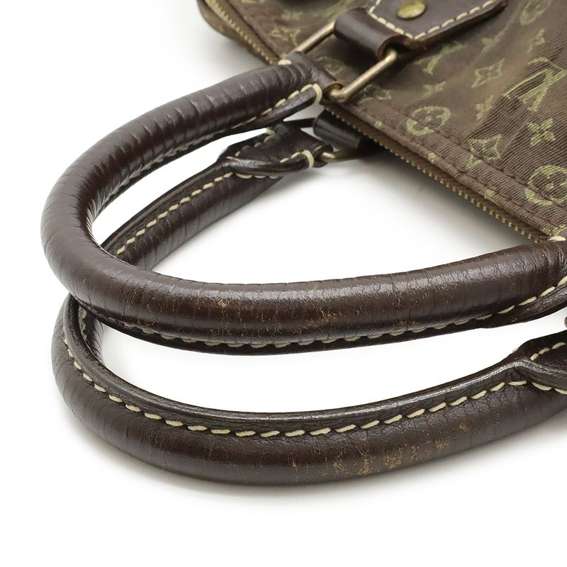 Louis Vuitton Monogram Mini Lin Speedy 30 Handbag Mini Boston Bag Canvas Ebene