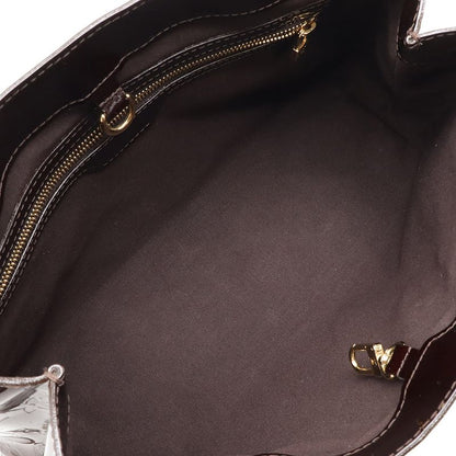 Louis Vuitton Monogram Vernis Wilshire PM Handbag Tote Bag Enamel Calf Amarant