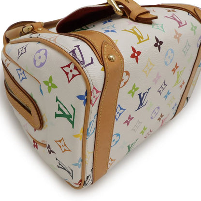 Louis Vuitton Monogram Multicolor Priscilla Handbag Mini Bag Blonde White M40096