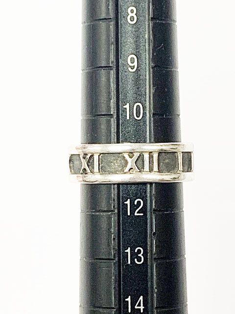 Tiffany & Co Tiffany & Co Atlas Ring No 11 Silver Ring []aa▲ 251214