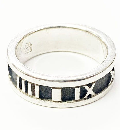 Tiffany & Co Tiffany & Co Atlas Ring No 11 Silver Ring []aa▲ 251214