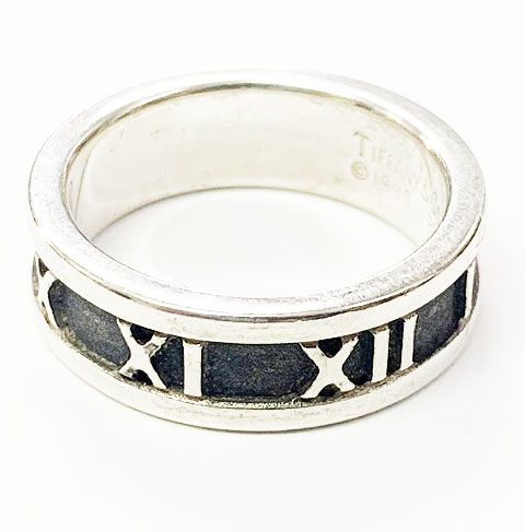 Tiffany & Co Tiffany & Co Atlas Ring No 11 Silver Ring []aa▲ 251214