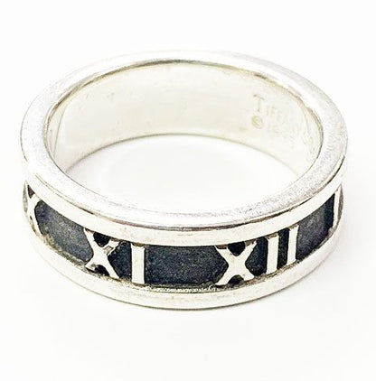 Tiffany & Co Tiffany & Co Atlas Ring No 11 Silver Ring []aa▲ 251214