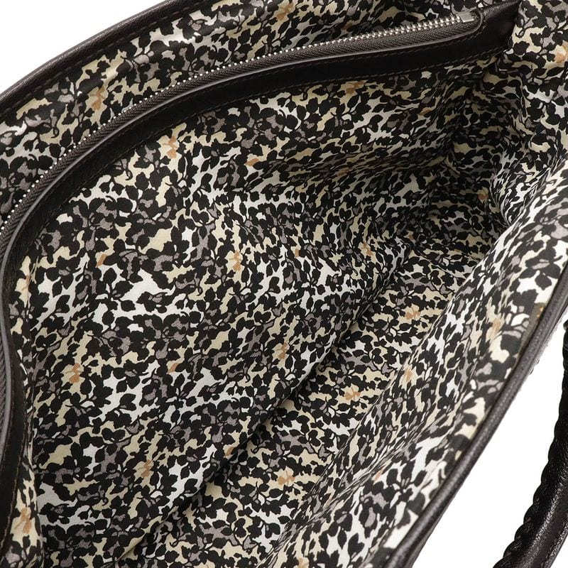 Celine Paris Macadam Boogie Bag Handbag Tote Bag Denim Leather Black Silver