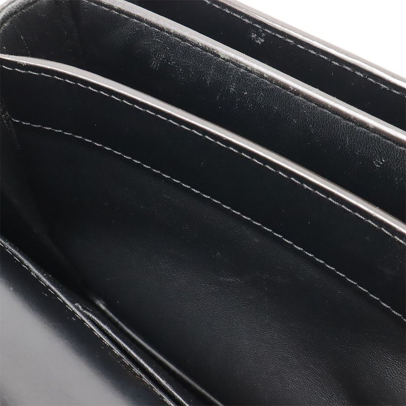 Cartier C De Cartier Shoulder Bag Mini Pochette Crossbody Calfskin Black