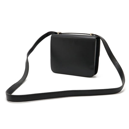 Cartier C De Cartier Shoulder Bag Mini Pochette Crossbody Calfskin Black