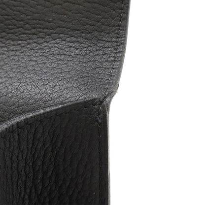 Hermes Etrivière Document Business Bag Handbag Fjord Black Silver Hardware □H