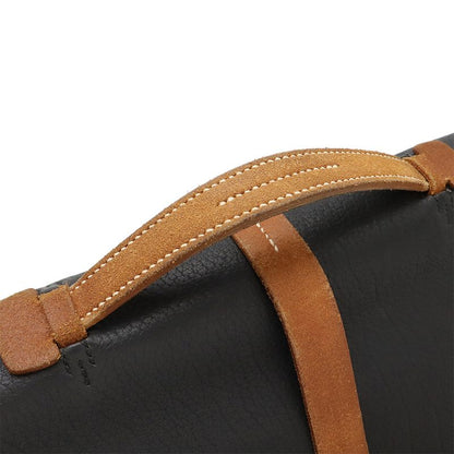 Hermes Etrivière Document Business Bag Handbag Fjord Black Silver Hardware □H