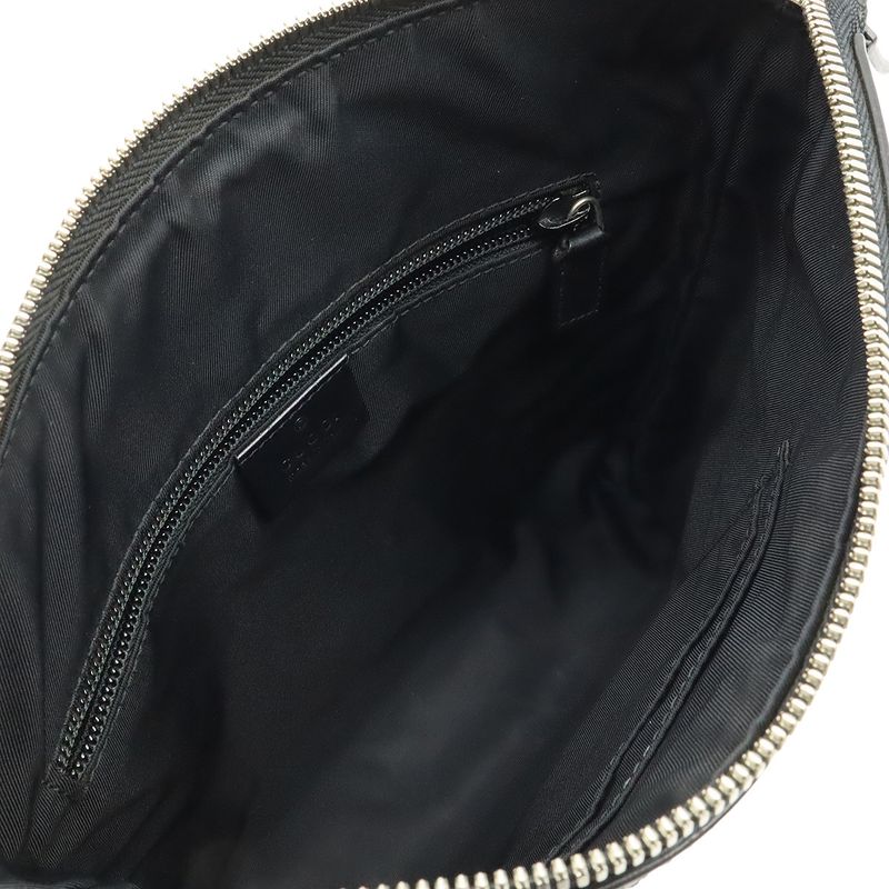 Gucci GG Supreme Sherry Line Web Flat Messenger Bag Shoulder Bag Crossbody PVC