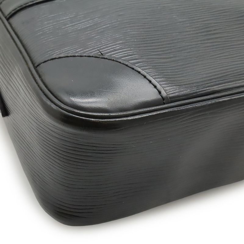 Louis Vuitton Epi Trocadero 27 Shoulder Bag Crossbody Noir Black Gold Hardware