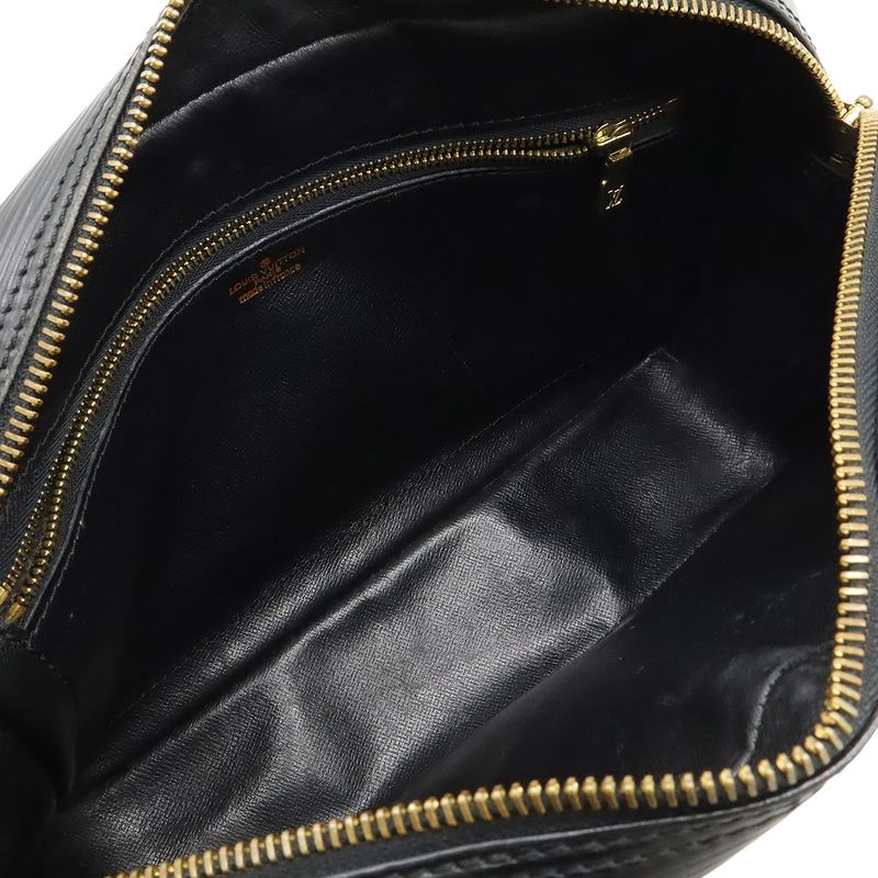 Louis Vuitton Epi Trocadero 27 Shoulder Bag Crossbody Noir Black Gold Hardware