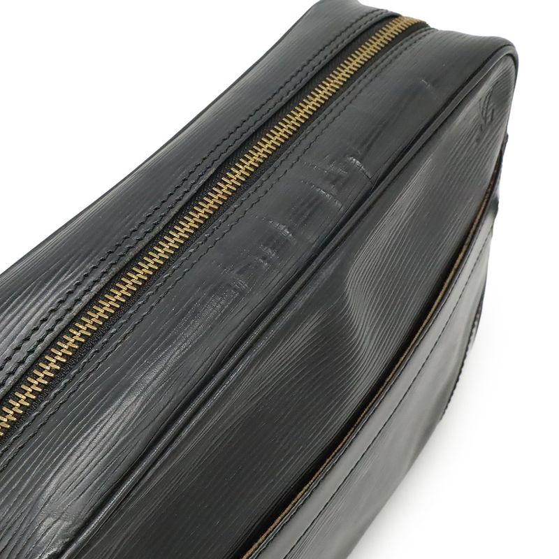 Louis Vuitton Epi Trocadero 27 Shoulder Bag Crossbody Noir Black Gold Hardware