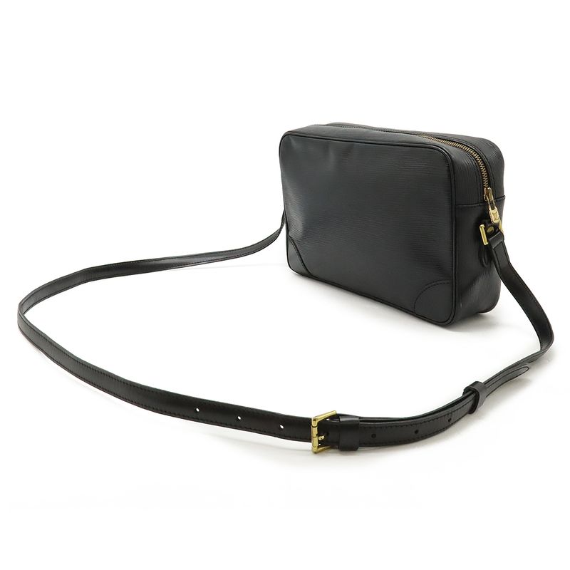 Louis Vuitton Epi Trocadero 27 Shoulder Bag Crossbody Noir Black Gold Hardware