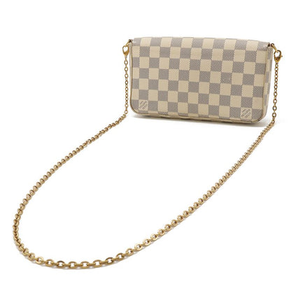 Louis Vuitton Damier Azure Pochette Félicie Shoulder Bag Chain Bag 2WAY Clutch