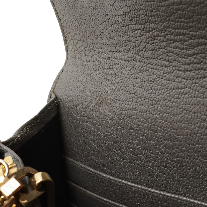 Balenciaga Classic Metallic Edge Chain Wallet Pochette Shoulder Bag 2WAY Clutch