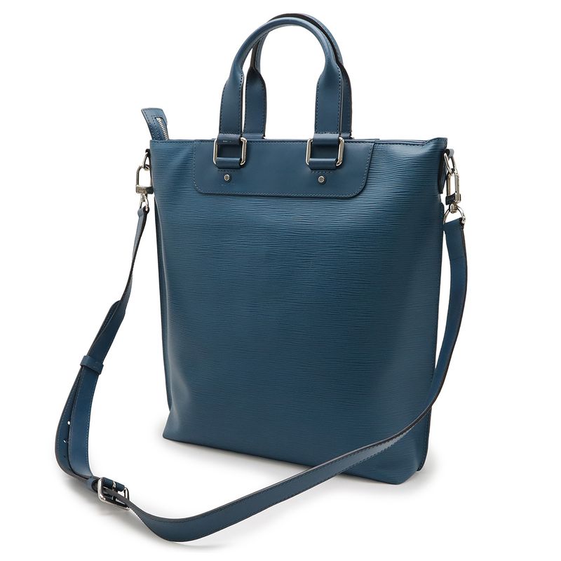 Louis Vuitton Epi Cabas Joule Tote Bag 2WAY Business Bag Document Purse Blue