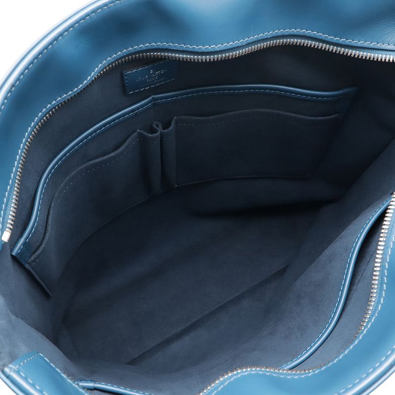 Louis Vuitton Epi Cabas Joule Tote Bag 2WAY Business Bag Document Purse Blue