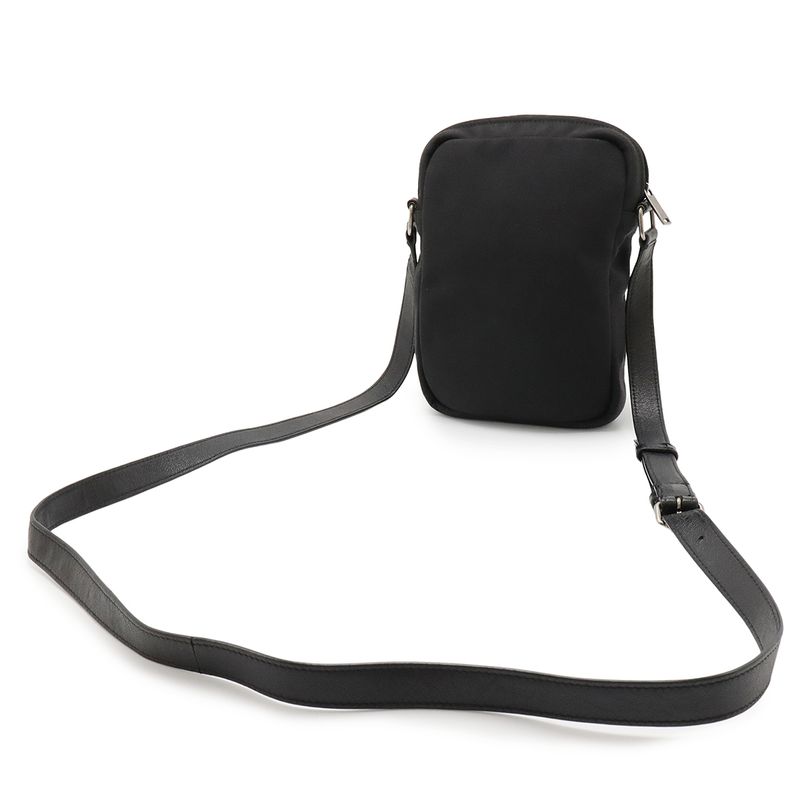 Saint Laurent Paris YSL Yves Saint Laurent Shoulder Bag Pochette Canvas Leather