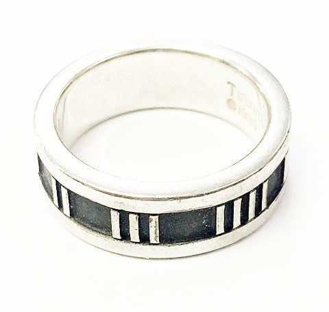 Tiffany & Co Tiffany & Co Atlas Ring No 7.5 Silver Ring []aa▲ 251214