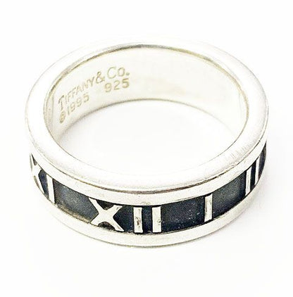 Tiffany & Co Tiffany & Co Atlas Ring No 7.5 Silver Ring []aa▲ 251214