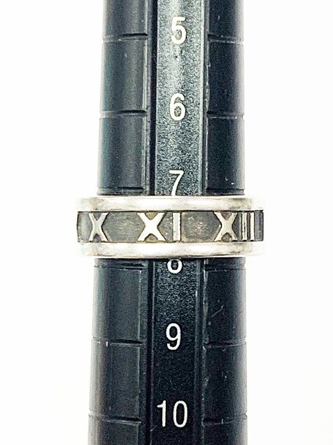 Tiffany & Co Tiffany & Co Atlas Ring No 7.5 Silver Ring []aa▲ 251214