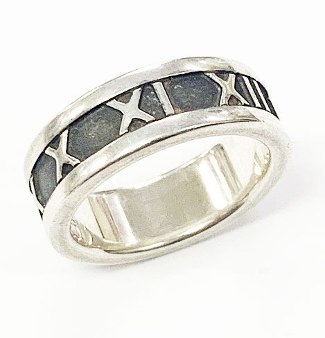 Tiffany & Co Tiffany & Co Atlas Ring No 7.5 Silver Ring []aa▲ 251214