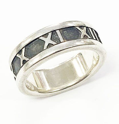 Tiffany & Co Tiffany & Co Atlas Ring No 7.5 Silver Ring []aa▲ 251214