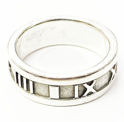Tiffany & Co Tiffany & Co Atlas Ring No 10 Silver Ring []aa▲ 251214