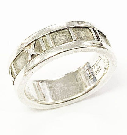 Tiffany & Co Tiffany & Co Atlas Ring No 10 Silver Ring []aa▲ 251214