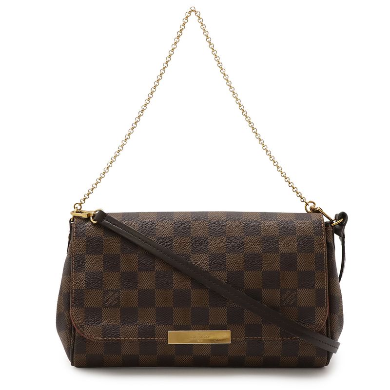 Louis Vuitton Damier Favorite MM Shoulder Bag Crossbody 2WAY Clutch Bag