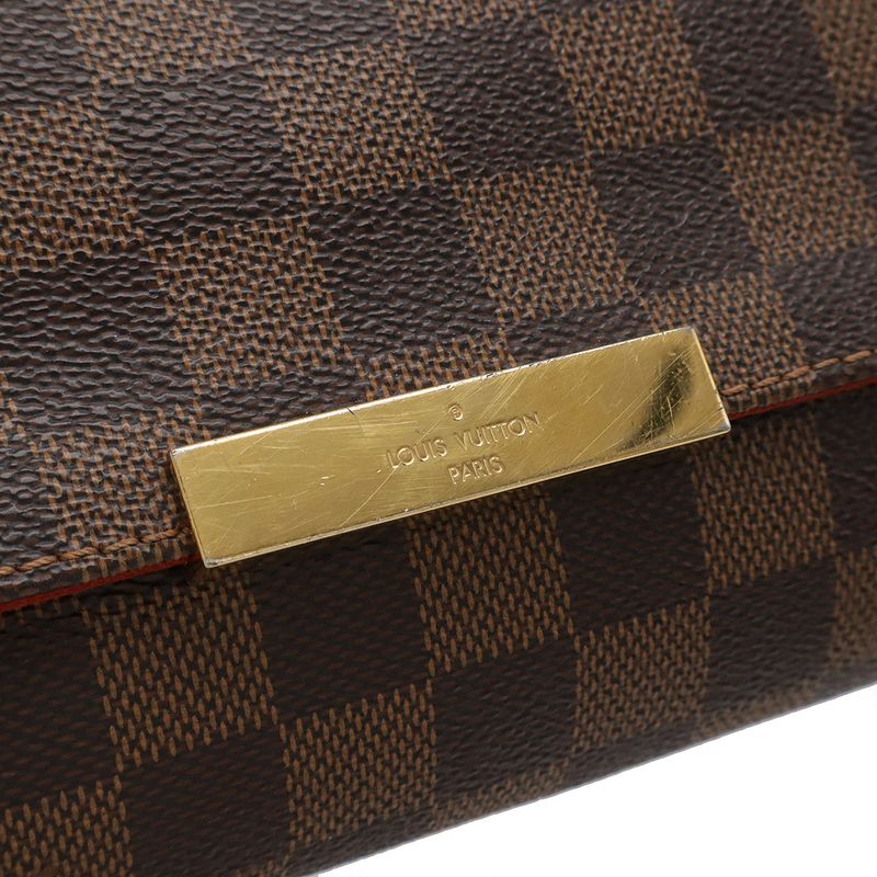 Louis Vuitton Damier Favorite MM Shoulder Bag Crossbody 2WAY Clutch Bag