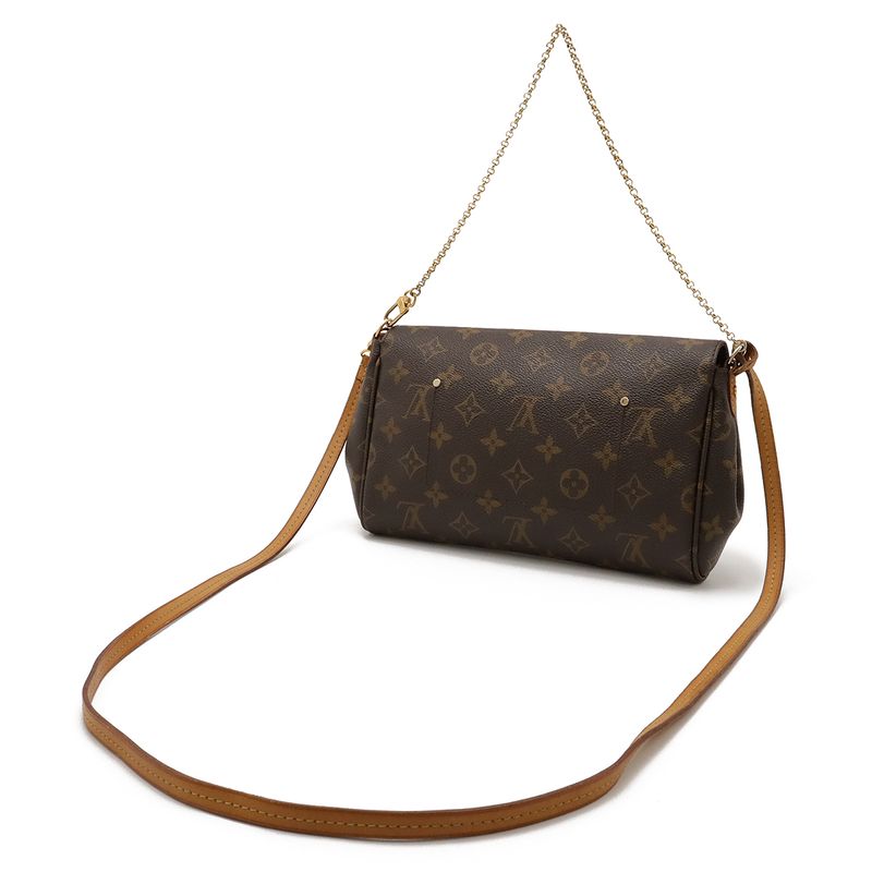 Louis Vuitton Monogram Favorite MM Shoulder Bag Crossbody Chain Bag 2WAY Clutch